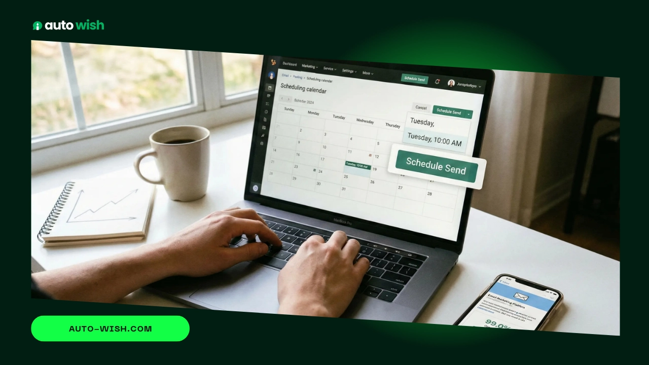 Configurar horario de envío WhatsApp